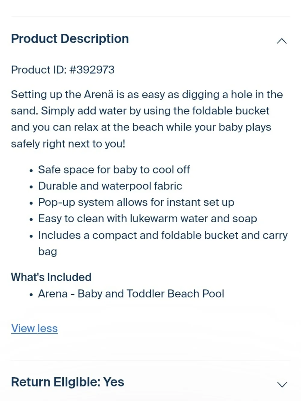 Teal Foldable Kids Play Pool with Carry Case and Bucket